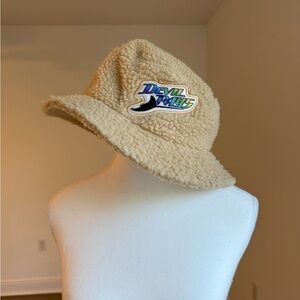Devil Rays Tan Fuzzy Bucket Hat